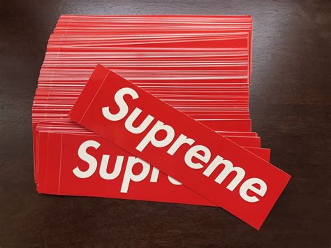 supreme box stickers